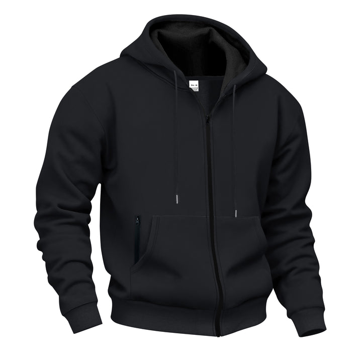 Herren Sweatjacke mit hohem Stehkragen und praktischen Reißverschlusstaschen Echoarchiv