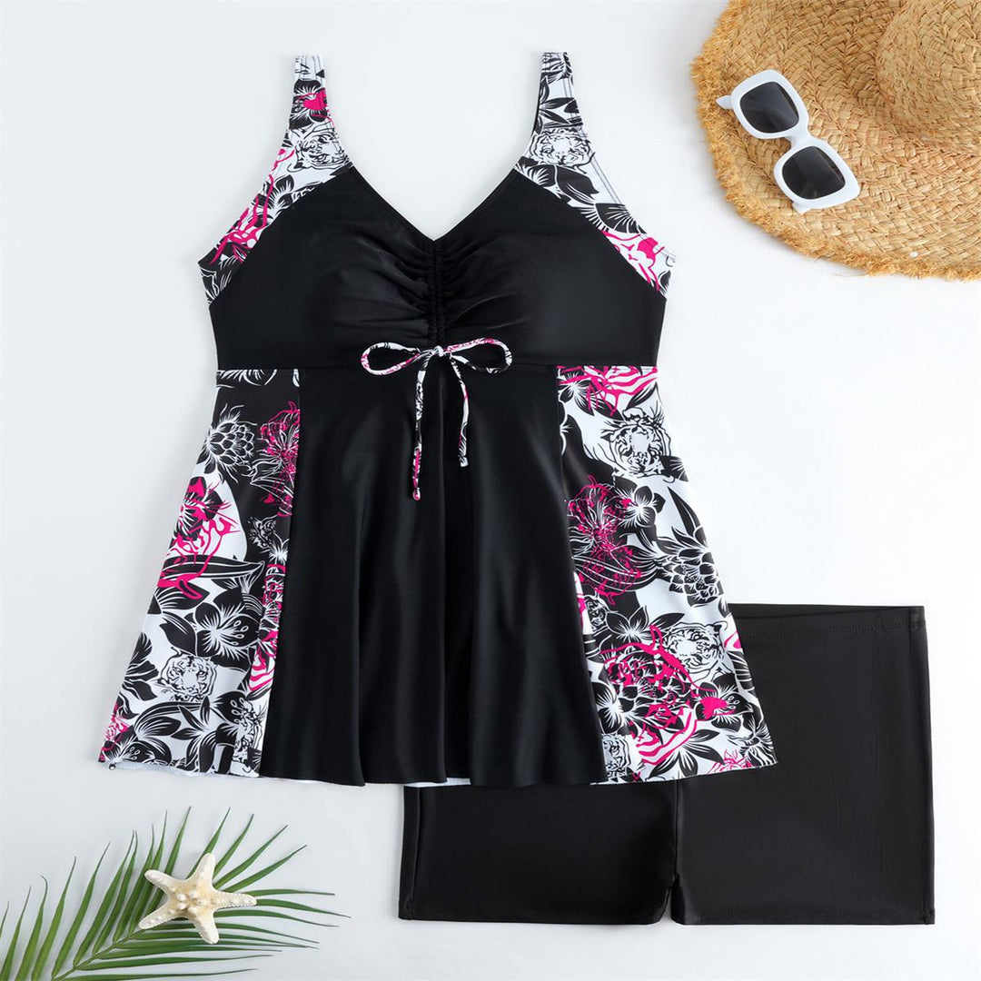 Damen Strandkleid Badeanzug mit elegantem Leopardenmuster Echo Archiv