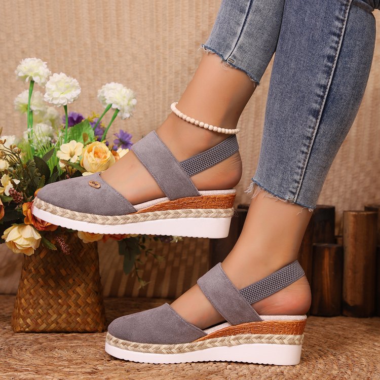 Damen Keil-Slingback Espadrille mit gepolstertem Komfortfußbett – Sorelia