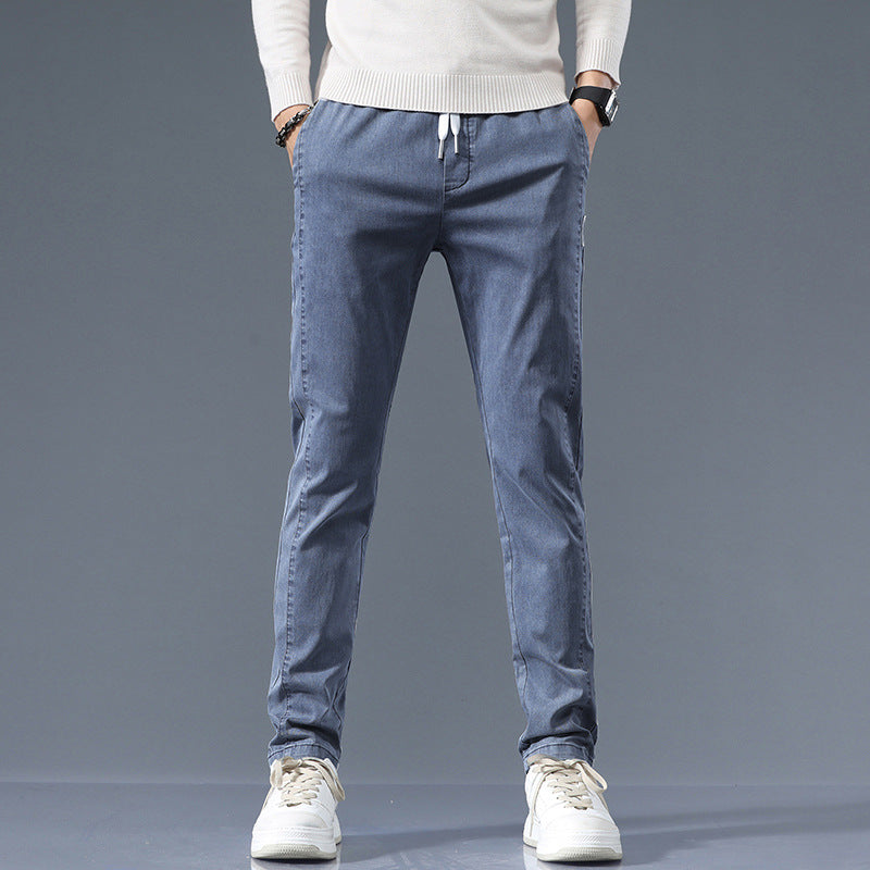 Herren stylische Chino-Hose mit verstellbarem Bund und modernen Details Echoarchiv