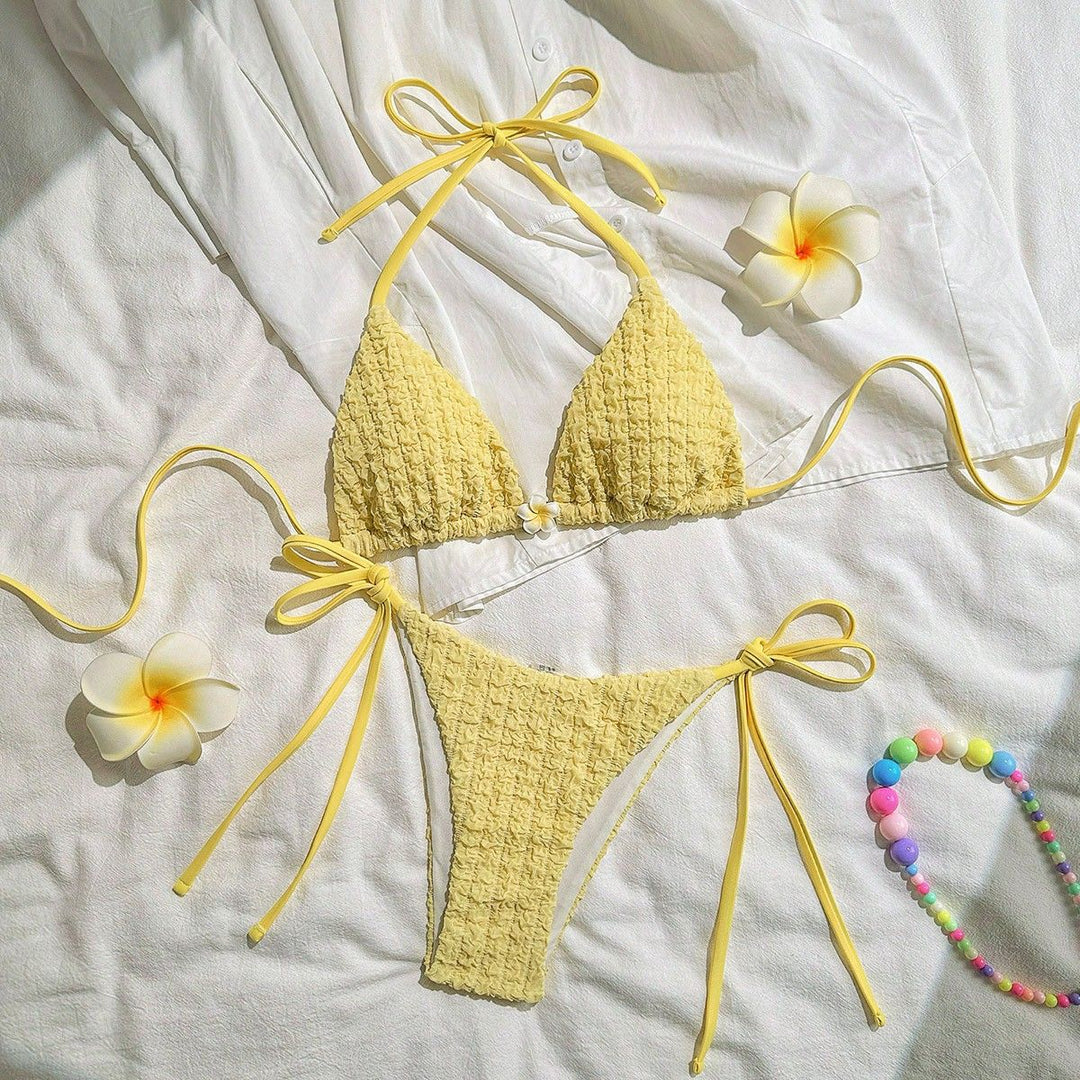 Damen raffinierter Triangel-Bikini Echo Archiv