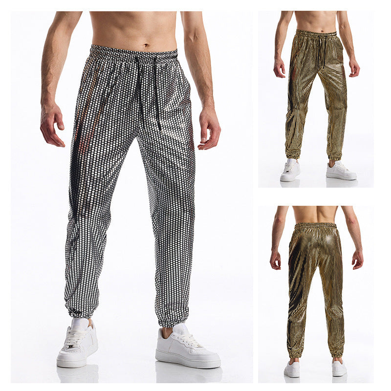 Herren atmungsaktive Jogginghose mit modernem Punktedesign Echoarchiv