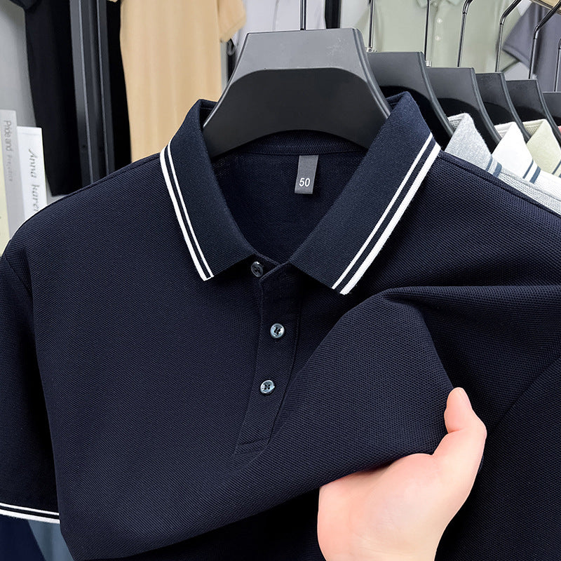 Herren sportliches Poloshirt mit strukturiertem Piqué-Stoff und modernem Kragen Echoarchiv