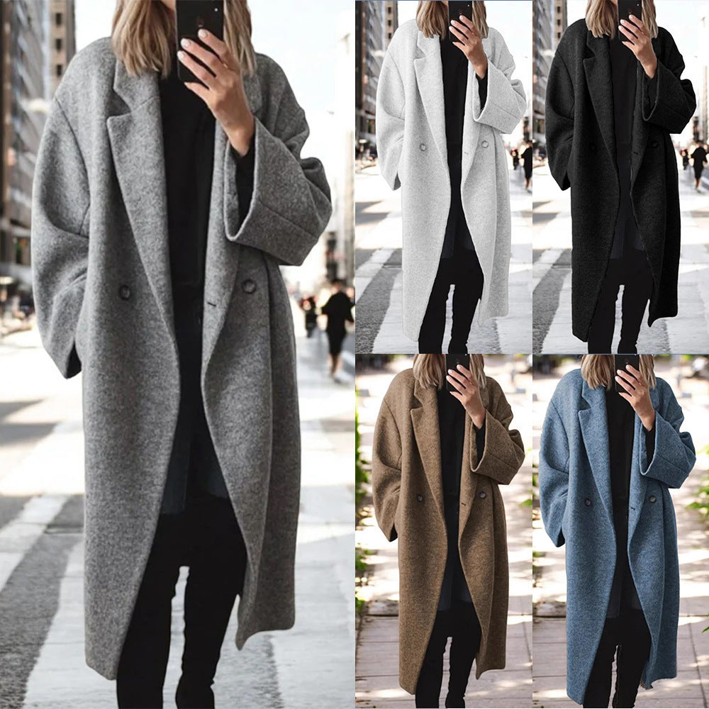 Damen Oversized Wollmantel Echoarchiv