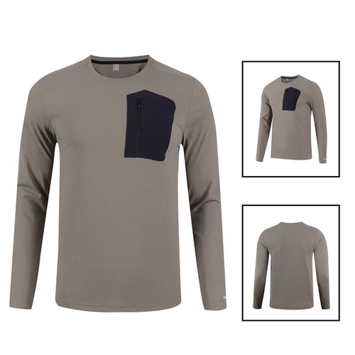Herren Funktionslangarmshirt mit praktischer Brusttasche Echoarchiv