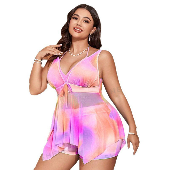 Damen Buntes Badeoberteil mit verspieltem Design Echo Archiv