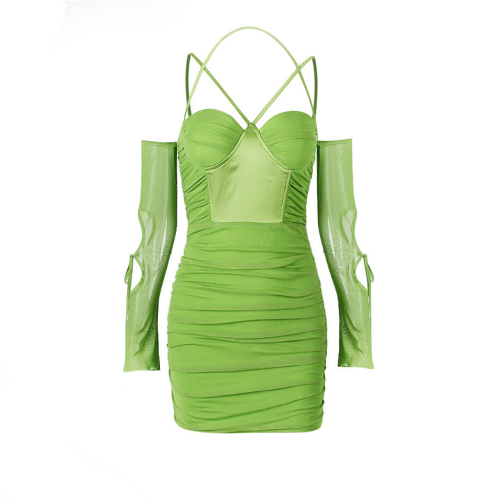 Damen Figurbetontes Cocktailkleid mit langen Ärmeln Echo Archiv