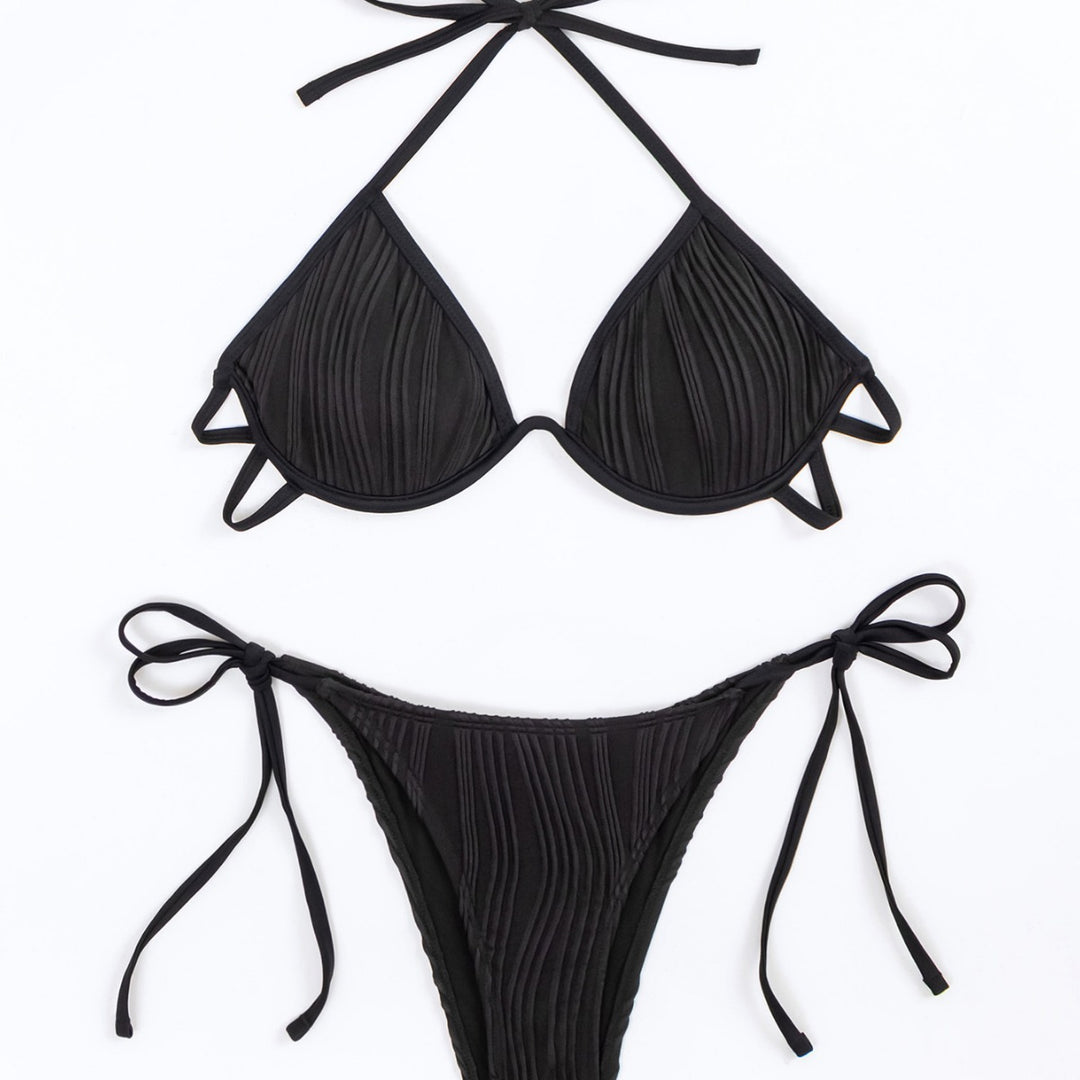 Damen Triangel-Bikini mit Rippendesign Echo Archiv