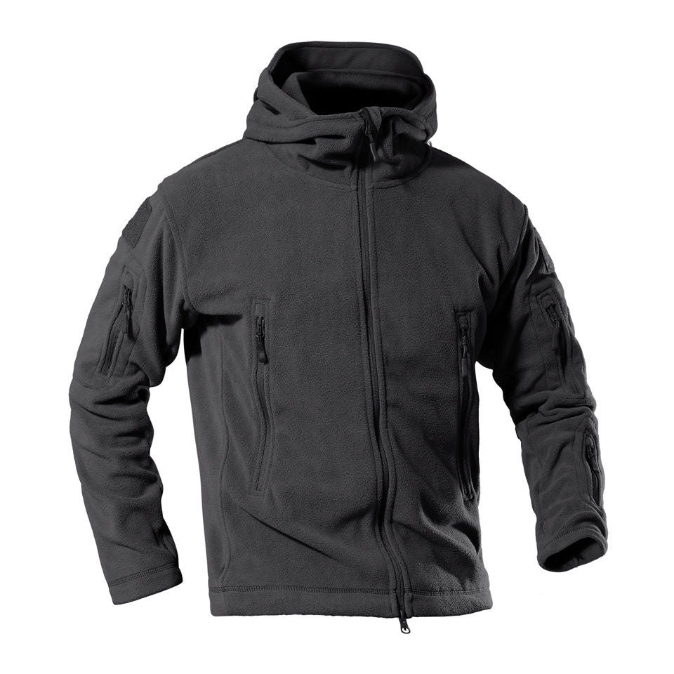 Herren Fleecejacke mit multifunktionalen Reißverschlusstaschen Echoarchiv