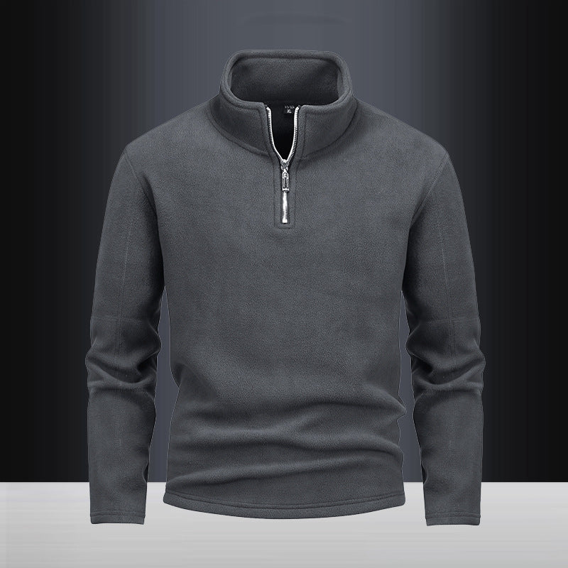Herren nan Fleece-Halbzip-Pullover mit Stehkragen und flauschiger Mikrofleece-Qualität Echo Archiv