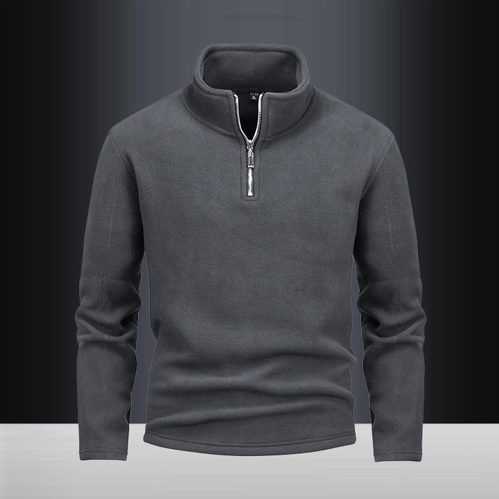 Herren nan Fleece-Halbzip-Pullover mit Stehkragen und flauschiger Mikrofleece-Qualität Echo Archiv