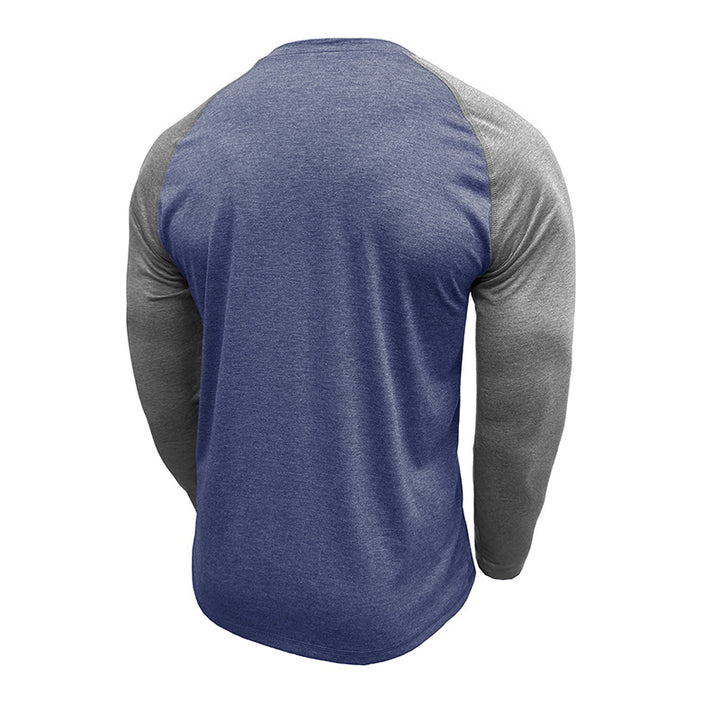Herren Langarmshirt mit Henley-Ausschnitt Echoarchiv