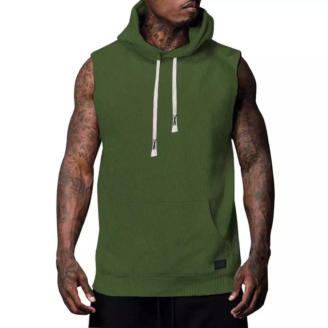 Herren ärmelloses Hoodie Echoarchiv