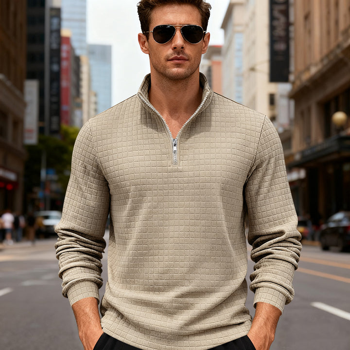 Herren Sportlicher Pullover mit Reißverschluss Echoarchiv