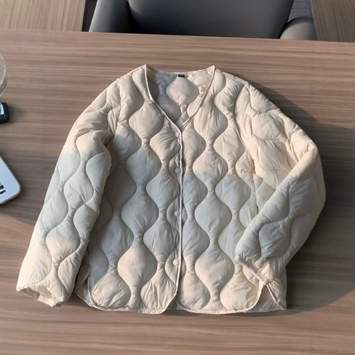 Damen Lange Steppjacke Echoarchiv