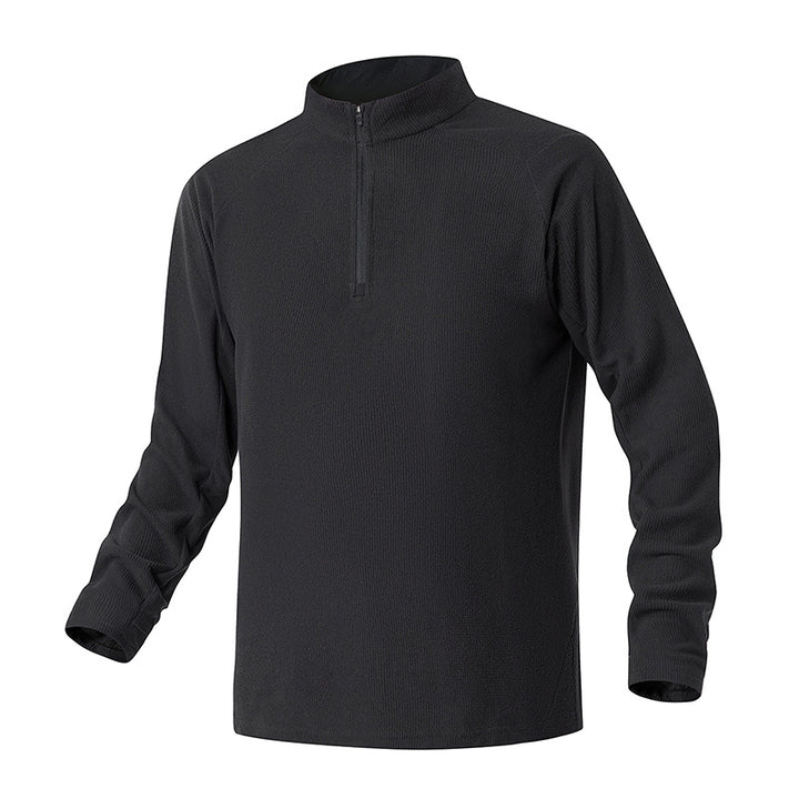 Herren Atmungsaktives Thermo‑Waffelshirt mit Halbzip und Raglanärmeln Echo Archiv