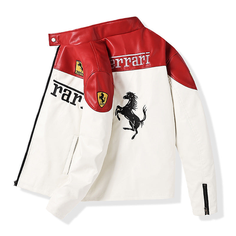 Herren Motorsport Lederjacke Echo Archiv