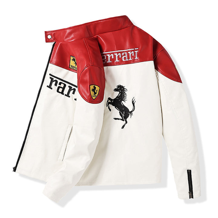 Herren Motorsport Lederjacke Echo Archiv