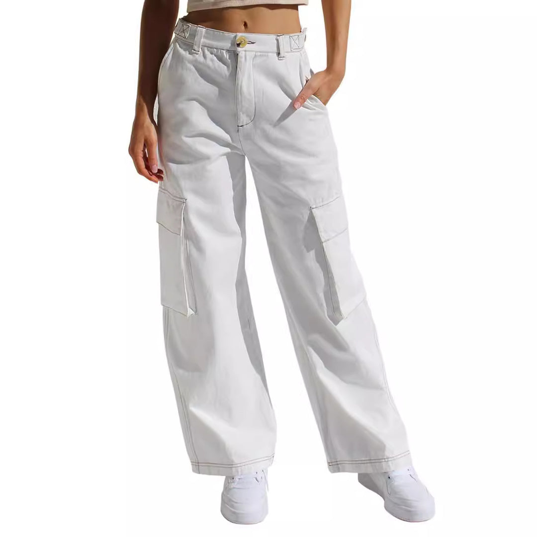 Damen Cargo-Hose mit praktischen Seitentaschen und lässigem Schnitt Echo Archiv