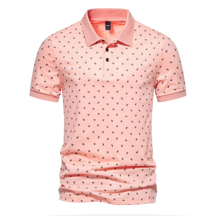 Herren Polohemd mit modernem floralem Design und hochwertiger Baumwollqualität Echoarchiv