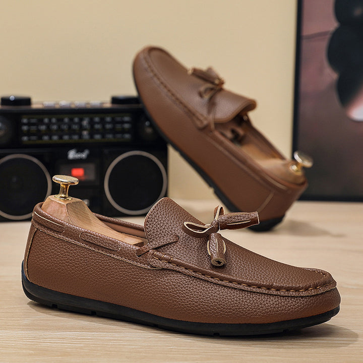 Herren Elegante Mokassins mit modischem Schnürdetail Echo Archiv