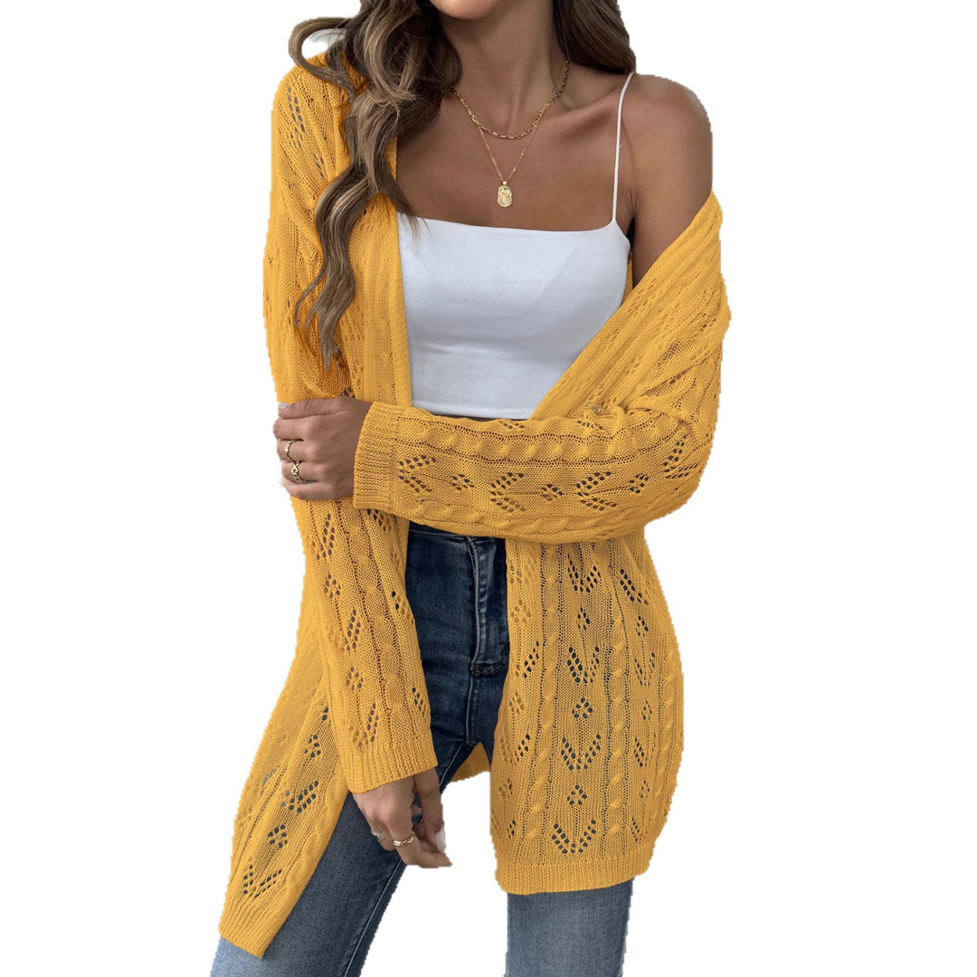 Damen leichte Strickjacke im eleganten Lochmuster Echo Archiv