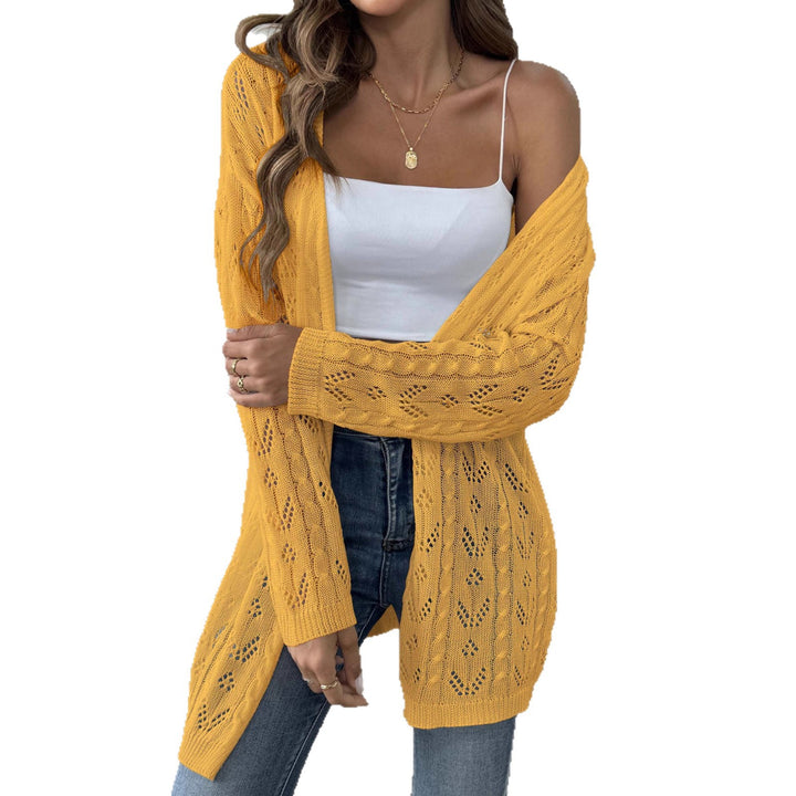 Damen leichte Strickjacke im eleganten Lochmuster Echo Archiv