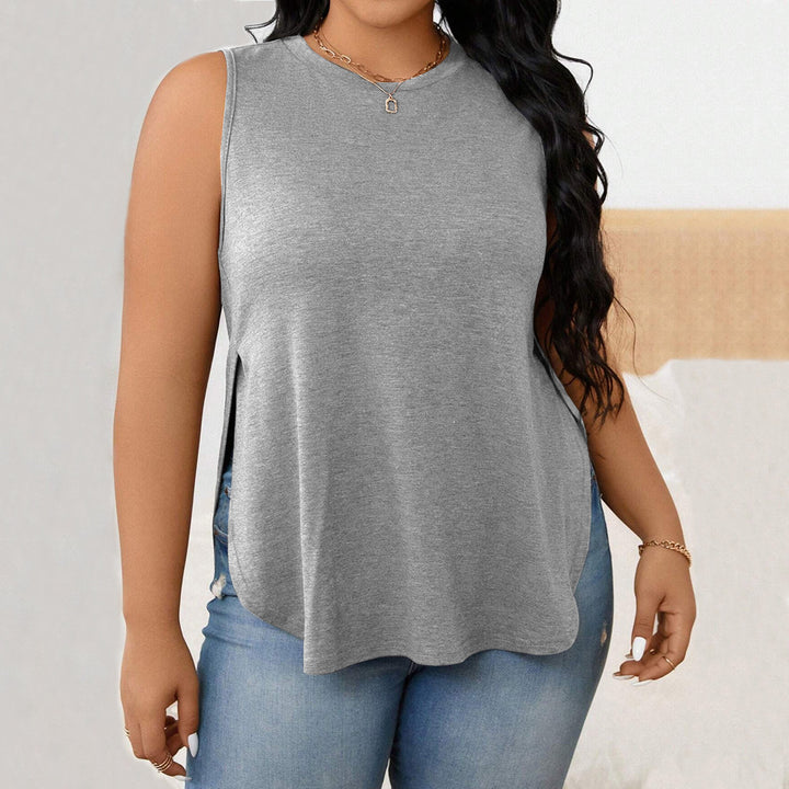 Damen lässiges Tanktop mit seitlichen Schlitzen und modischem Schnitt Echo Archiv