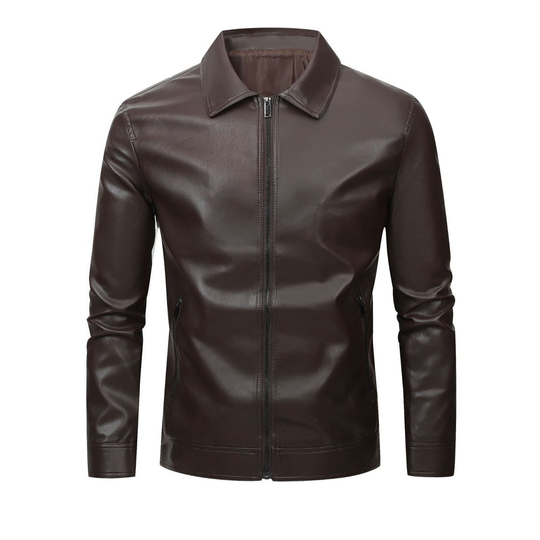 Herren Modische Kunstlederjacke mit klassischem Schnitt Echo Archiv