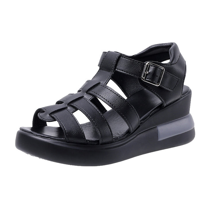 Damen nan luftige Riemchen-Sandalette mit gepolstertem Komfortfußbett und dezenter Plateauzwischensohle Echo Archiv