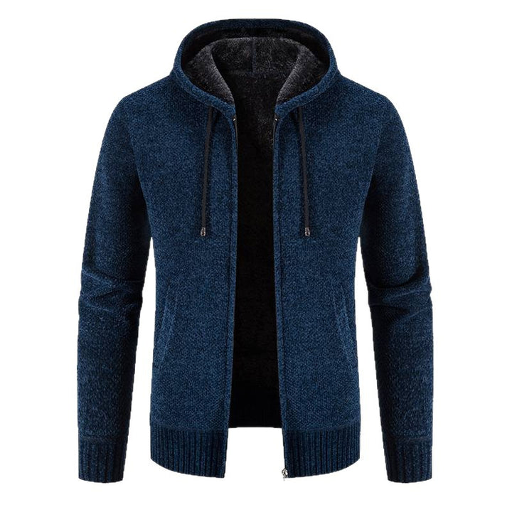 Herren Kapuzenjacke mit weichem Innenfutter und innovativem Design Echoarchiv