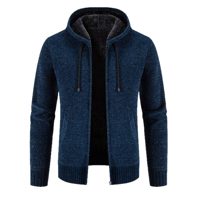 Herren Kapuzenjacke mit weichem Innenfutter und innovativem Design Echoarchiv