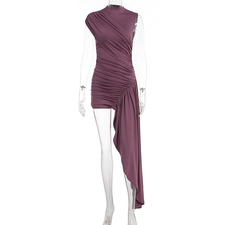 Damen Wickelkleid mit asymmetrischem Schnitt und Raffungen Echo Archiv