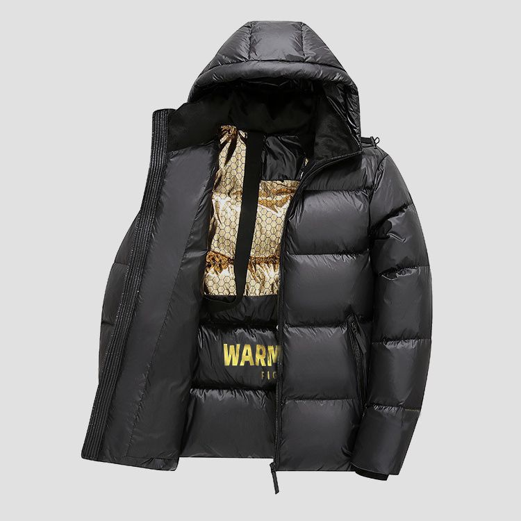 Damen Thermo Pufferjacke mit Kapuze – Célinea