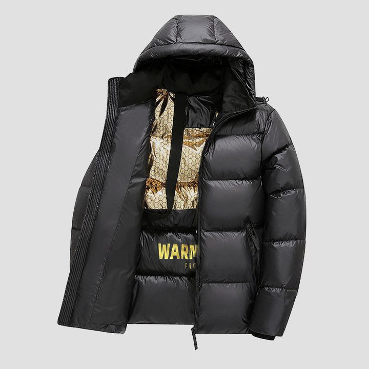 Damen Thermo Pufferjacke mit Kapuze – Célinea