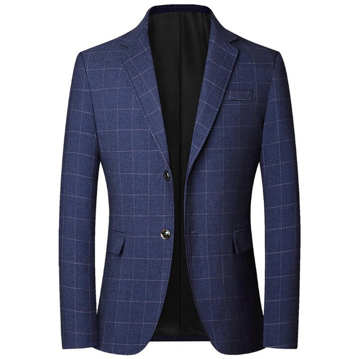 Herren Slim-Fit Sakko im Karo-Look mit klassischem Knopfverschluss Echo Archiv