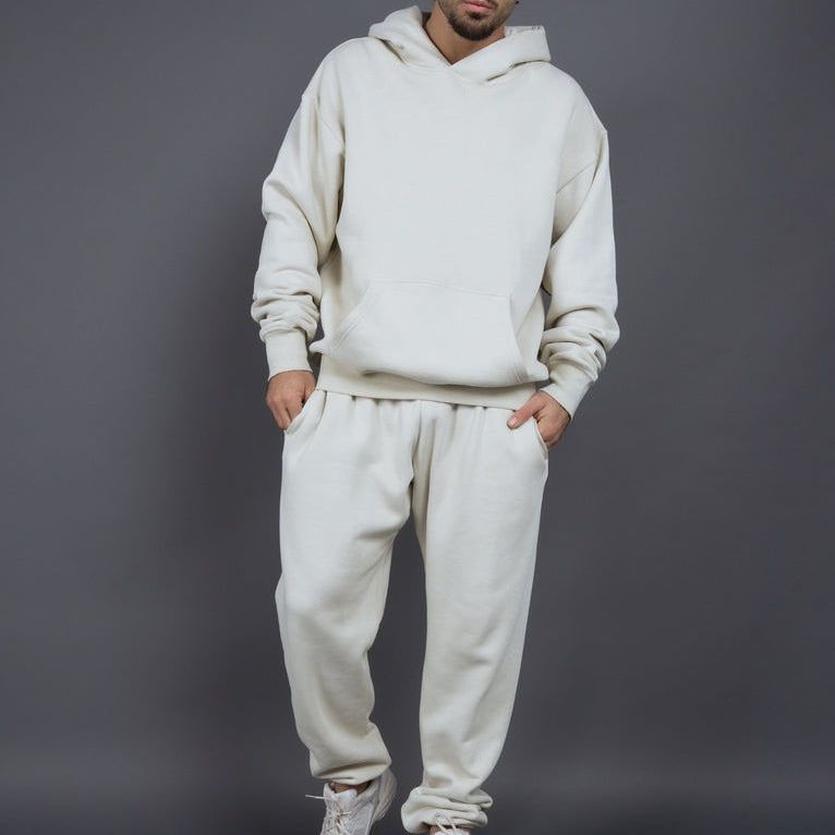 Herren Bequemer Kapuzenpullover und Jogginghose Set Echoarchiv