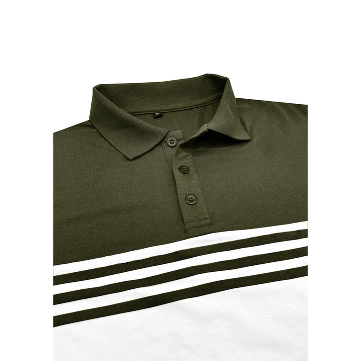 Herren Poloshirt mit modischem Streifenmix und hochwertigem Baumwollmaterial Echoarchiv
