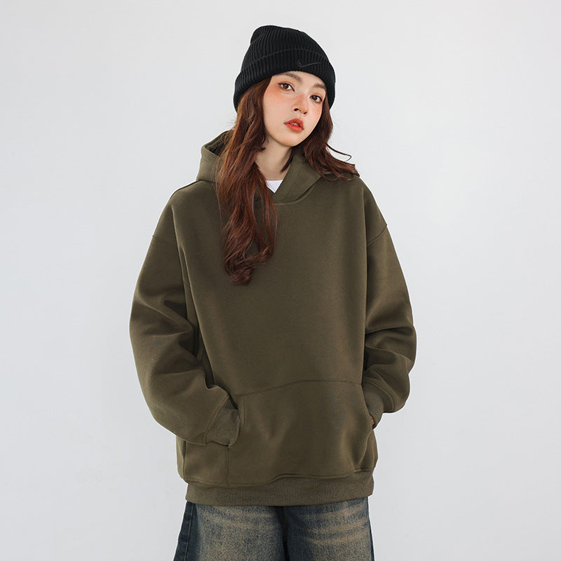Unisex Oversize Kapuzenpullover aus schwerem Scuba‑Fleece mit Kängurutasche Echo Archiv