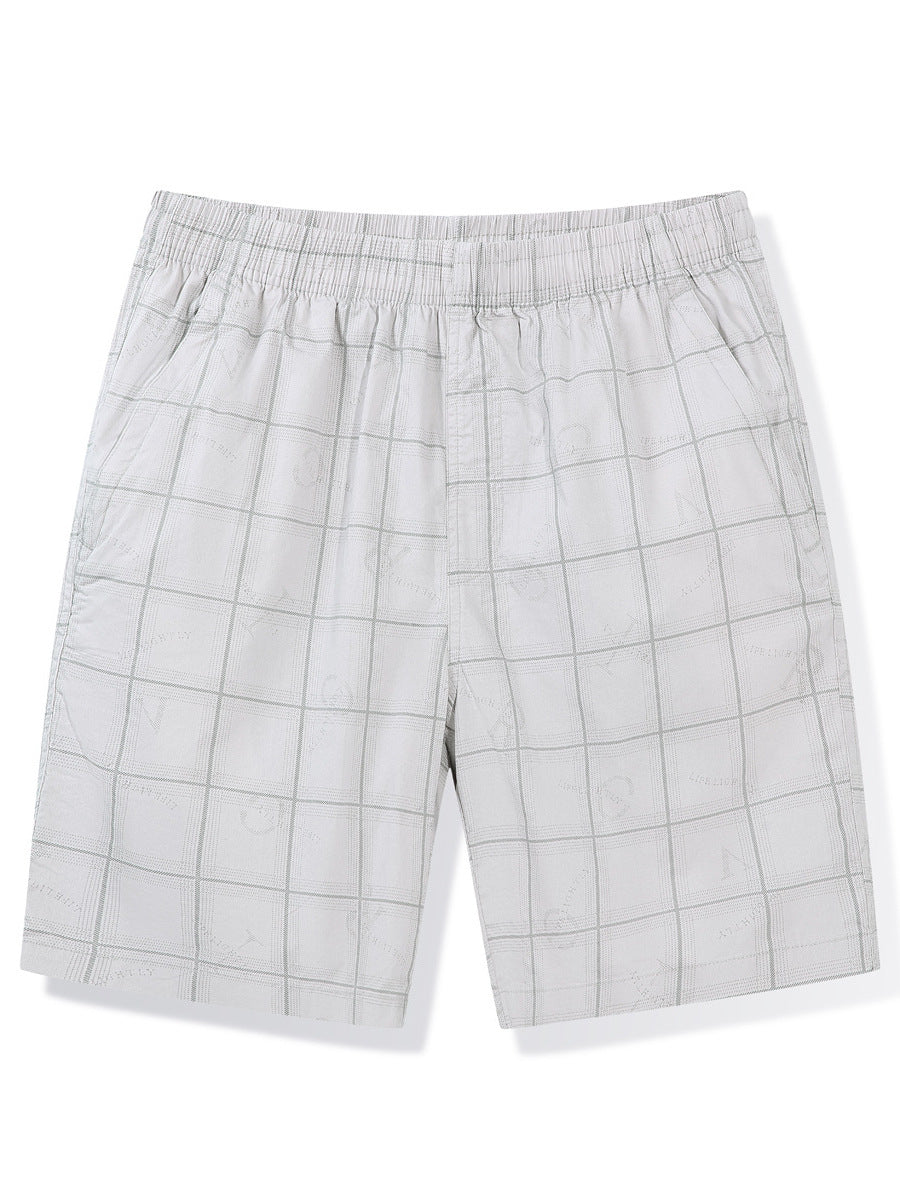 Herren lässige Shorts im modernen Karomuster Echoarchiv