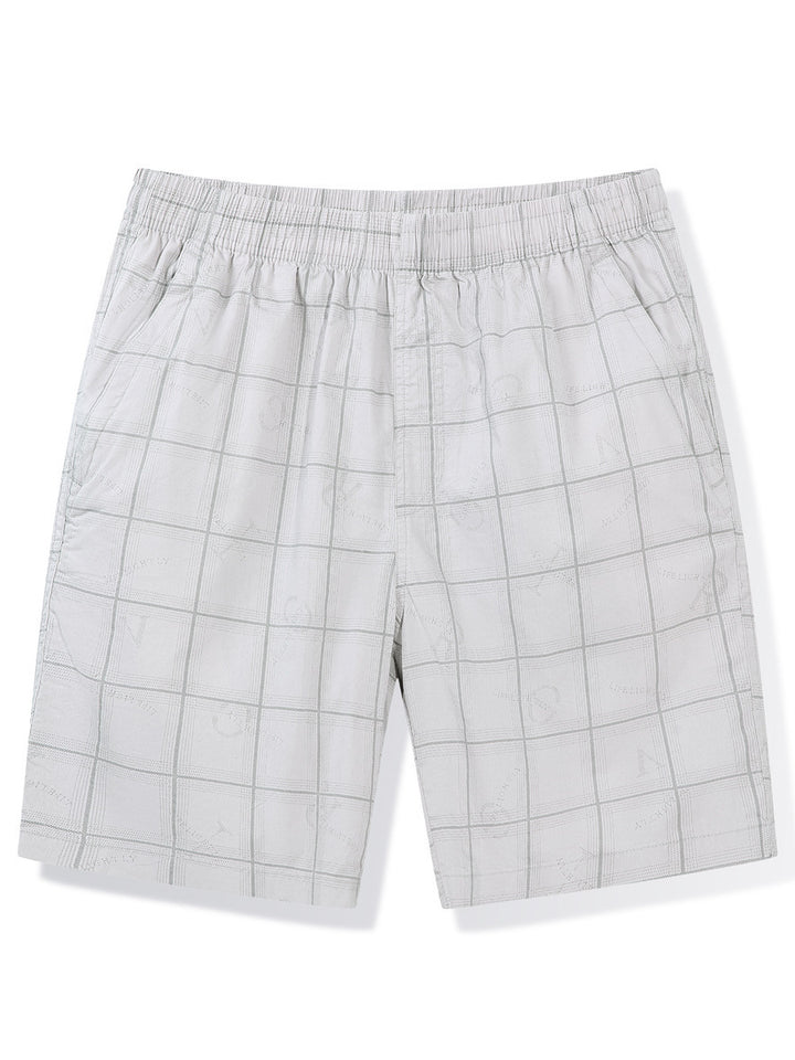 Herren lässige Shorts im modernen Karomuster Echoarchiv