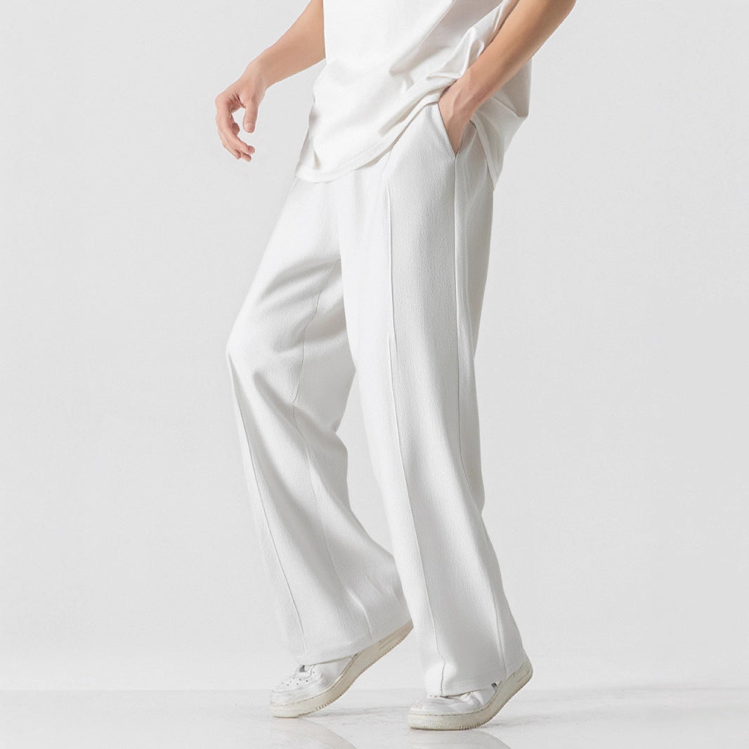 Herren Elegante, weite Freizeithose aus atmungsaktivem Gewebe Echoarchiv