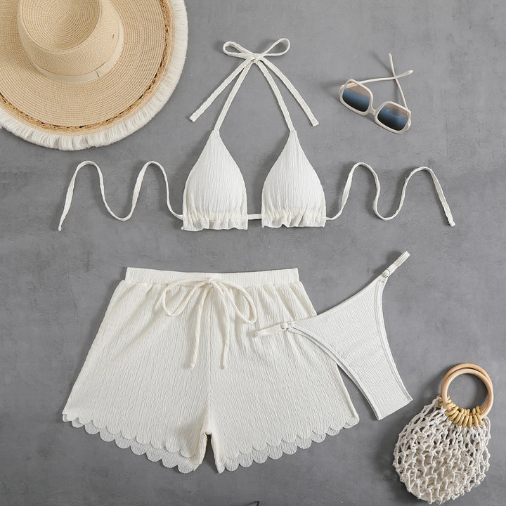 Damen Bikini-Set mit hohem Bund und sanfter Raffung Echo Archiv