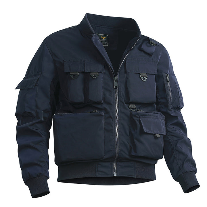 Herren taktische Bomberjacke mit multifunktionalen Utility-Taschen Echoarchiv