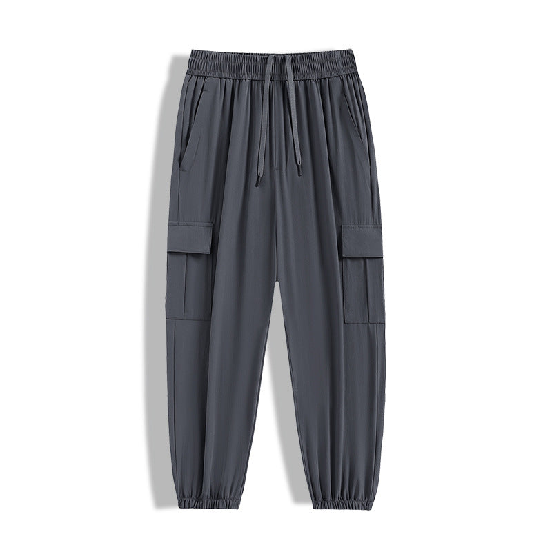 Herren Modische Cargo-Hose mit elastischem Bund und seitlichen Taschen Echo Archiv