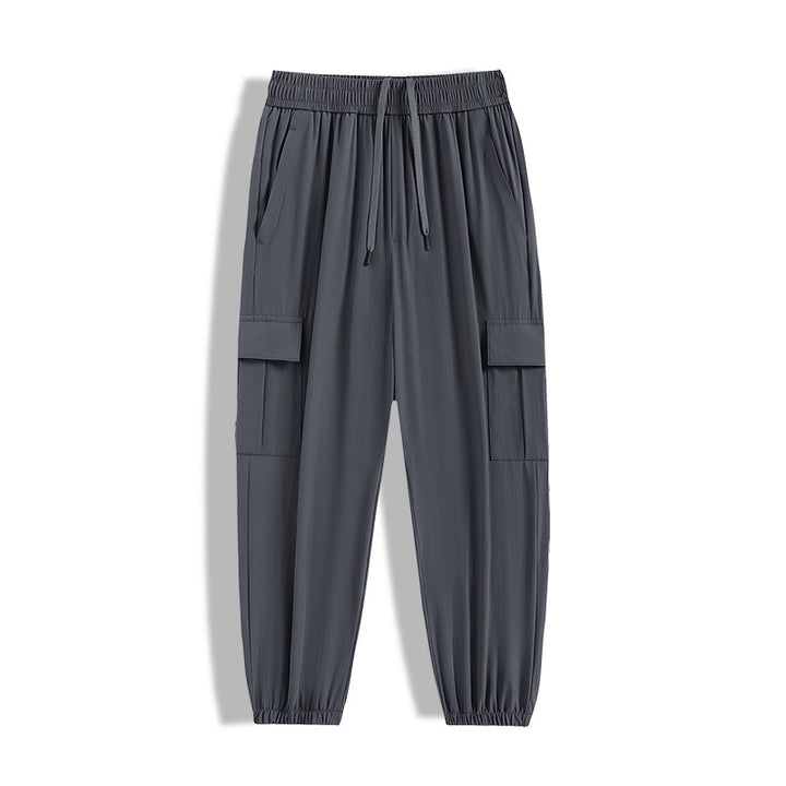 Herren Modische Cargo-Hose mit elastischem Bund und seitlichen Taschen Echo Archiv