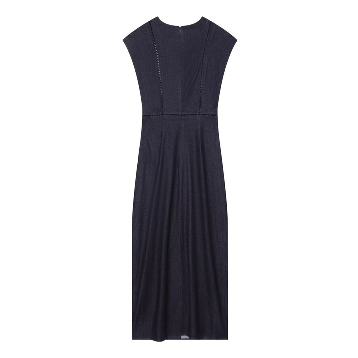 Damen Maxikleid mit elegantem V-Ausschnitt und feinem Drapé Echo Archiv