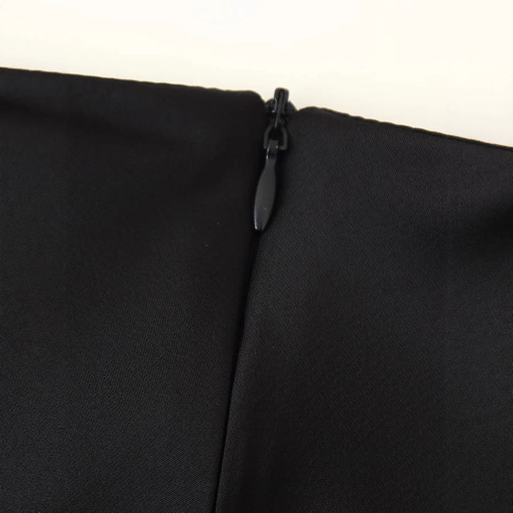 Damen nan Satin-Midirock als Unterrock mit elastischem Komfortbund und zarter Spitzenkante Echo Archiv