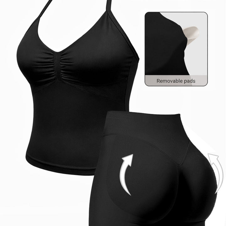 Damen Sportlicher Einteiler mit gerafftem Ausschnitt Echo Archiv
