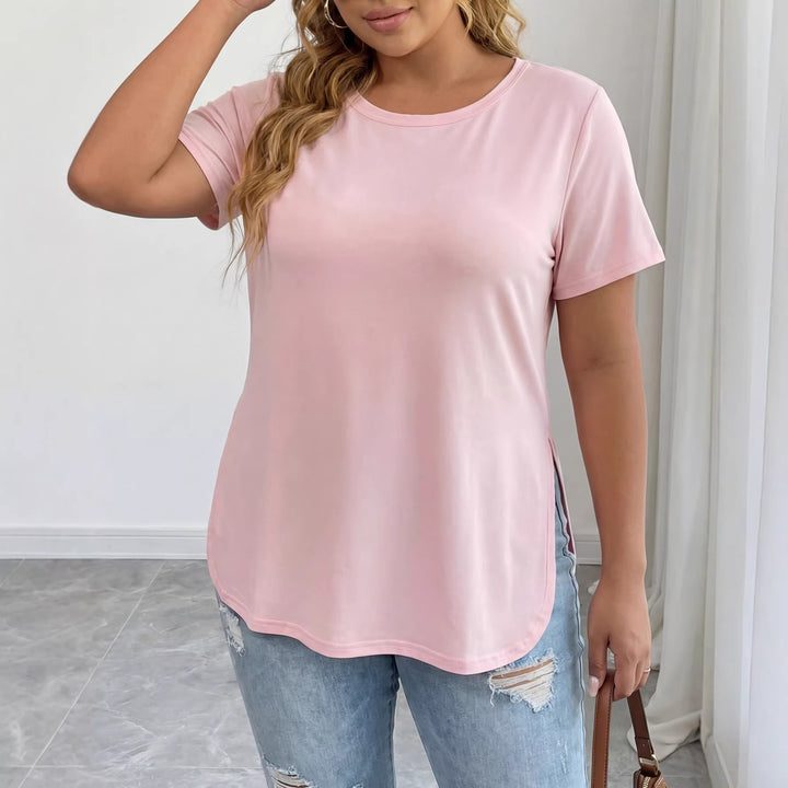 Damen lässiges T-Shirt mit seitlichem Schlitz Echo Archiv